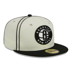NBA Brooklyn Nets Piping 2-Tone 59FIFTY Fitted Hat