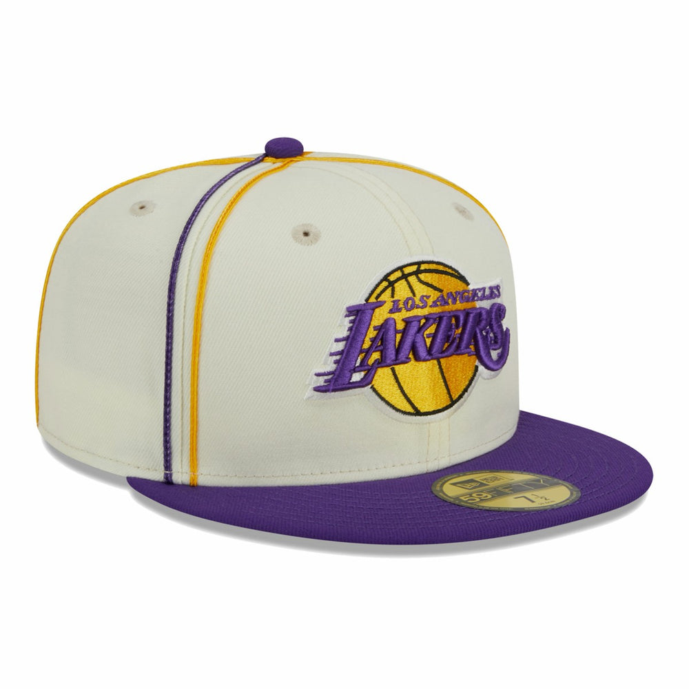 NBA Los Angeles Lakers Piping 2-Tone 59FIFTY Fitted Hat