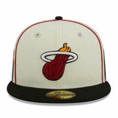 NBA Miami Heat Piping 2-Tone 59FIFTY Fitted Hat
