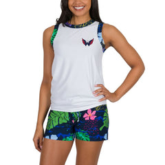NHL White Washington Capitals Concepts Sport Women's Roamer Knit Tank Top & Shorts Set