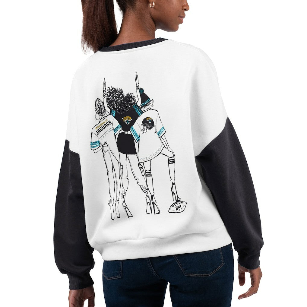 G-III 4Her by Carl Banks Women's A-Game Pullover Sweatshirt - Jacksonville Jaguars