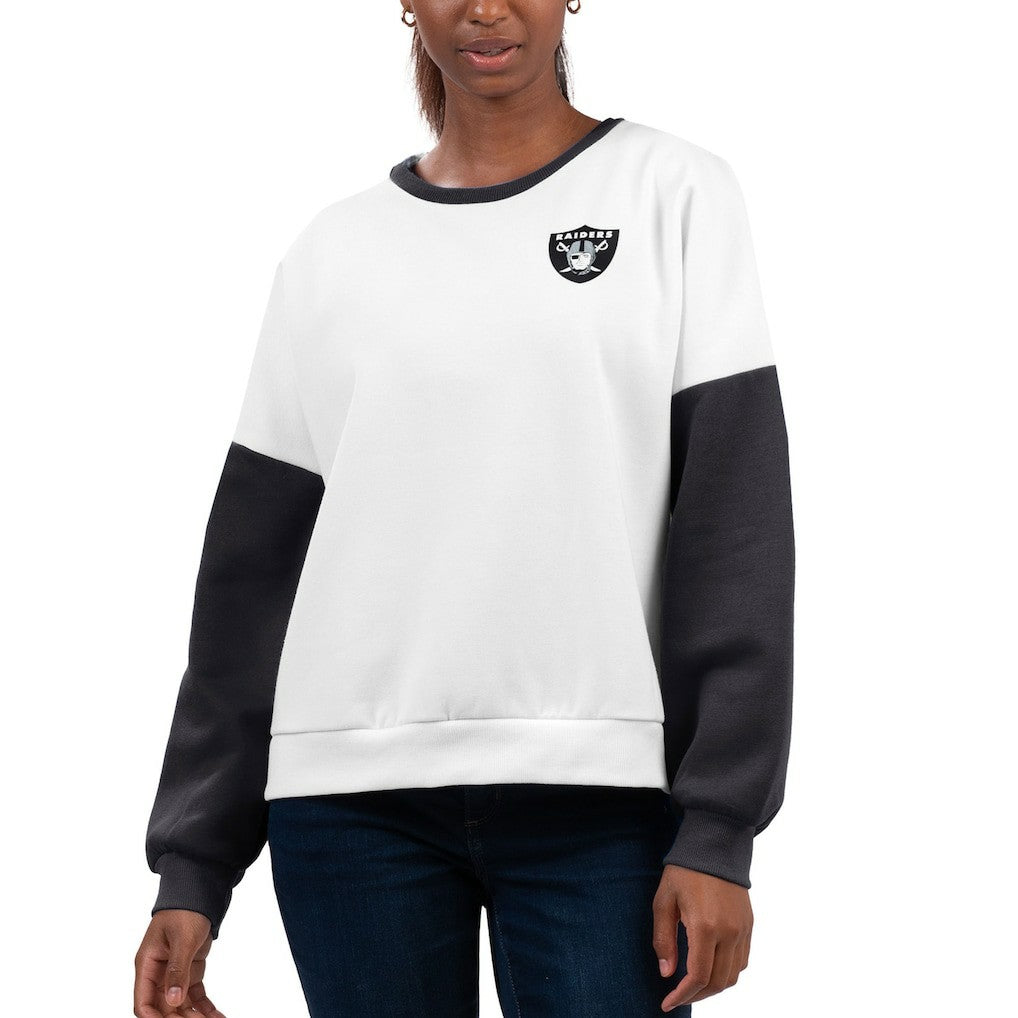 G-III 4Her by Carl Banks Women's A-Game Pullover Sweatshirt - Las Vegas Raiders