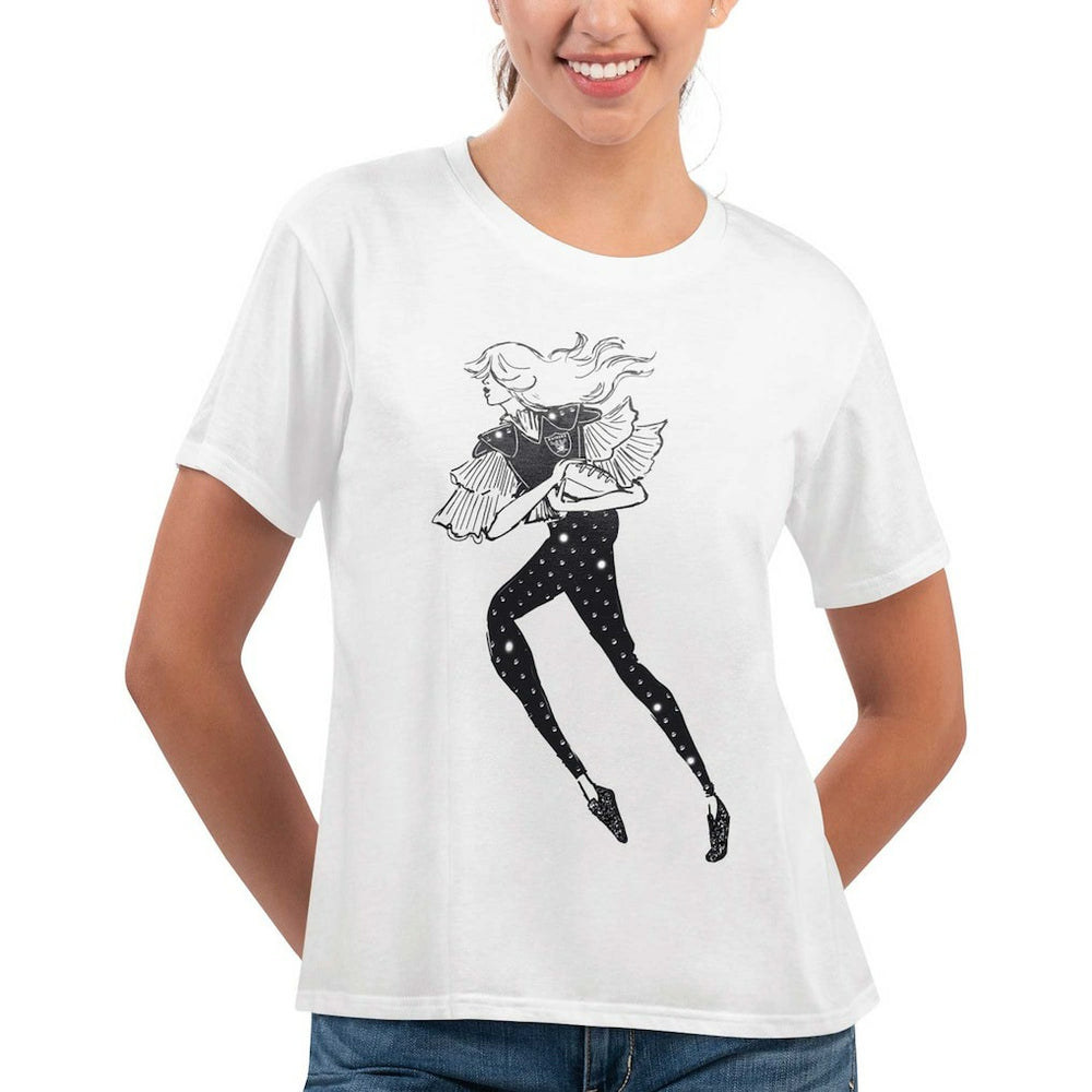 G-III 4Her by Carl Banks Women's Play The Ball T-Shirt - Las Vegas Raiders