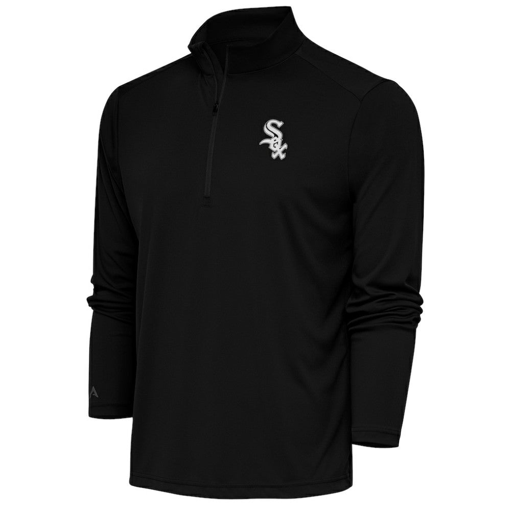 MLB Chicago White Sox Antigua Metallic Tribute Quarter-Zip Top