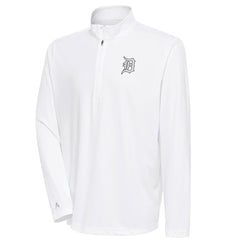 MLB Detroit Tigers Antigua Metallic Tribute Quarter-Zip Top