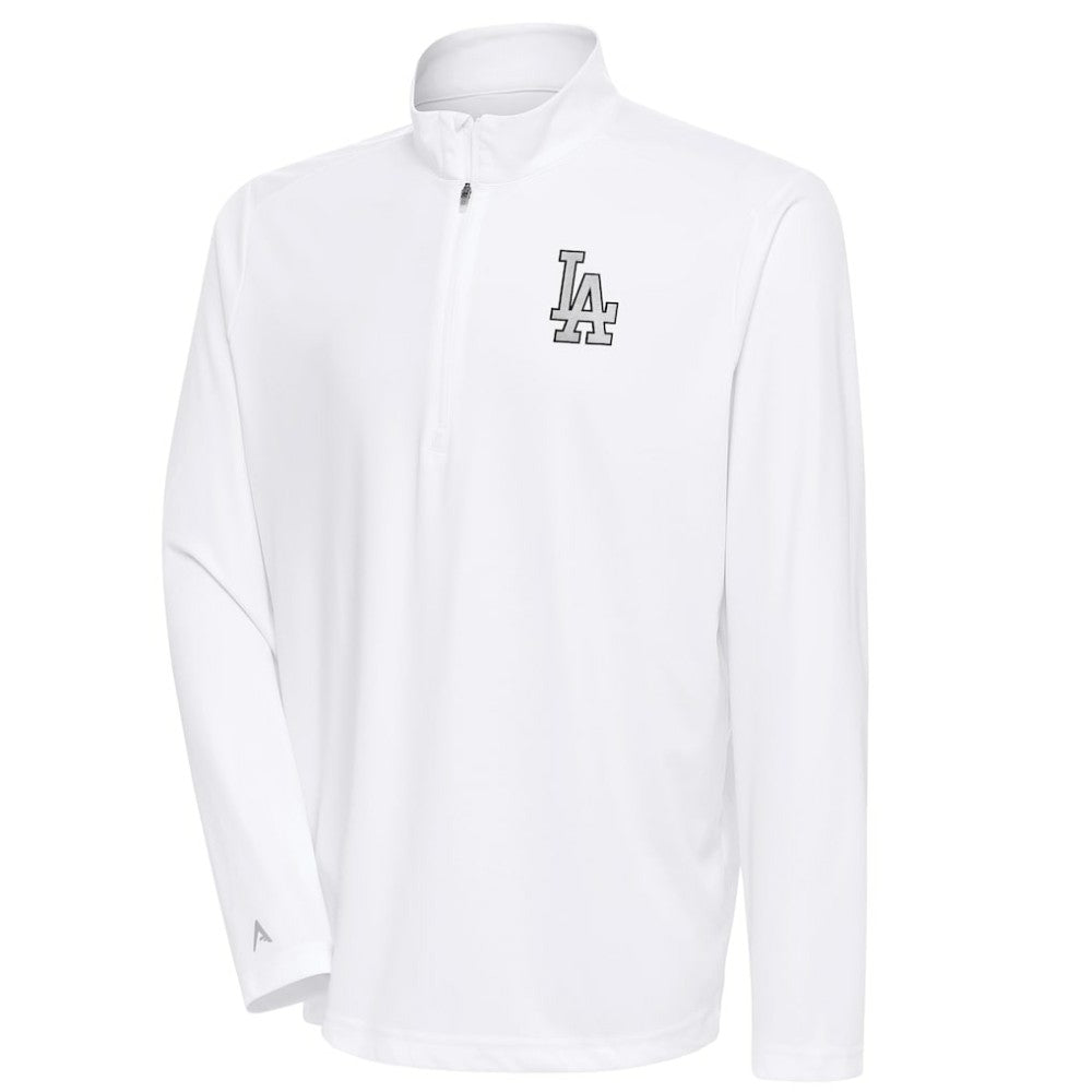 MLB Los Angeles Dodgers Antigua Metallic Tribute Quarter-Zip Top