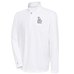 MLB Los Angeles Dodgers Antigua Metallic Tribute Quarter-Zip Top