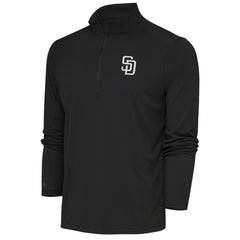 MLB San Diego Padres Antigua Metallic Tribute Quarter-Zip Top