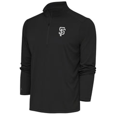 MLB San Francisco Giants Antigua Metallic Tribute Quarter-Zip Top