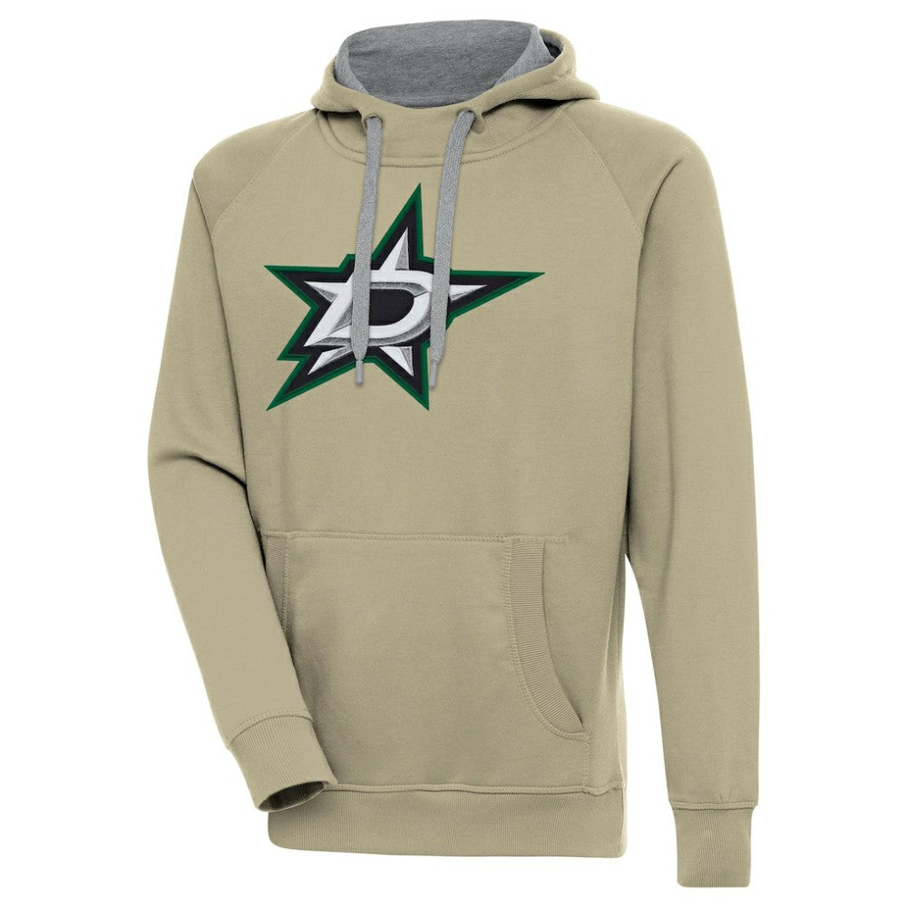 NHL Khaki Dallas Stars Antigua Victory Pullover Hoodie