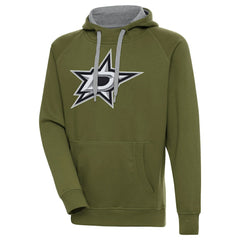 NHL Olive Dallas Stars Antigua Victory Pullover Hoodie