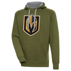 NHL Olive Vegas Golden Knights Antigua Victory Pullover Hoodie