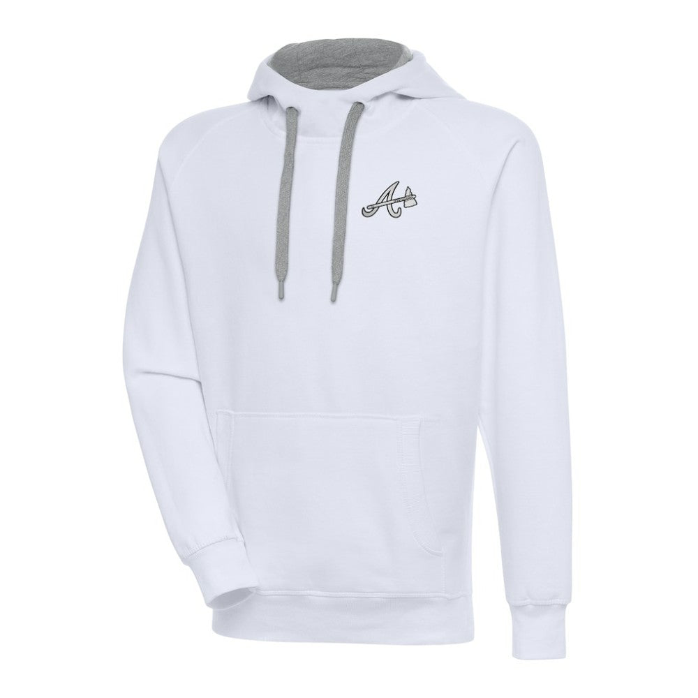 MLB Atlanta Braves Antigua Metallic Victory Pullover Hoodie