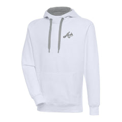 MLB Atlanta Braves Antigua Metallic Victory Pullover Hoodie