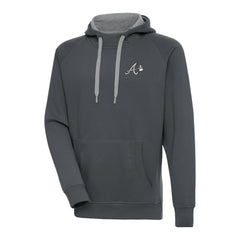 MLB Atlanta Braves Antigua Metallic Victory Pullover Hoodie