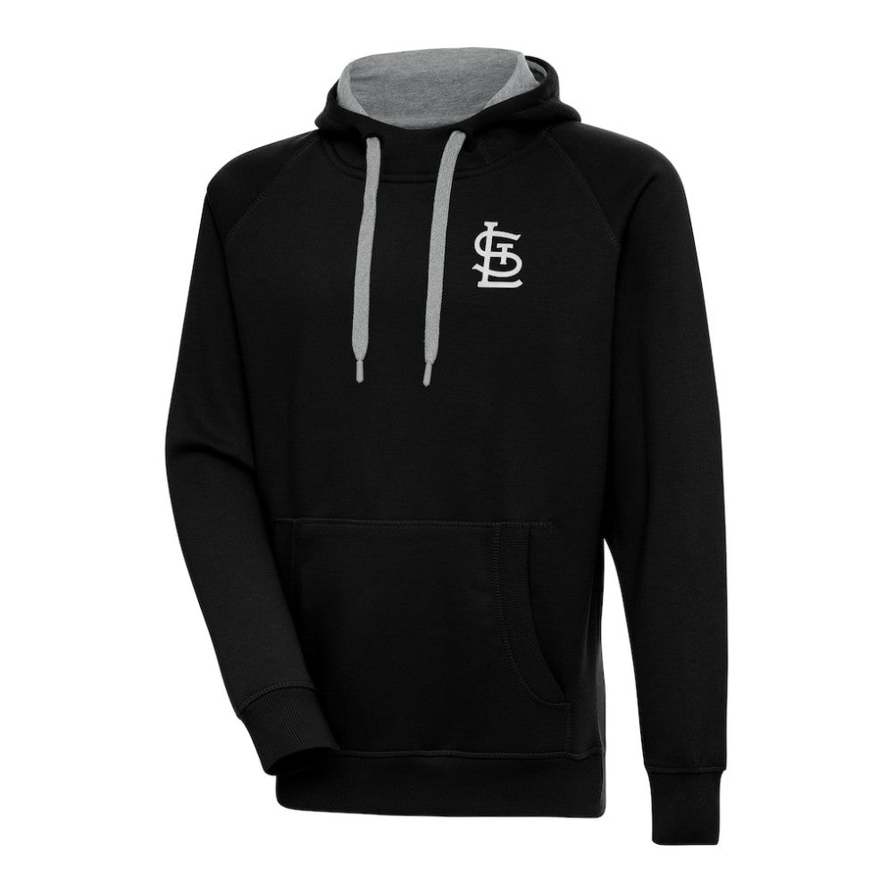 MLB St. Louis Cardinals Antigua Metallic Victory Pullover Hoodie