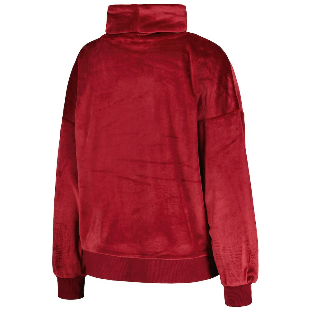 DKNY Sport Women's Deliliah Rhinestone Funnel Neck Pullover Sweatshirt - Arizona Cardinals