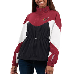 G-III 4Her by Carl Banks Women's Tie Breaker Lightweight Quarter-Zip Jacket - Arizona Cardinals