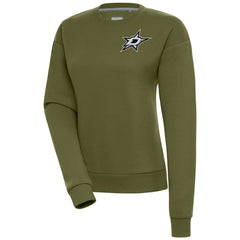 NHL Olive Dallas Stars Antigua Women's Victory Pullover Sweatshirt