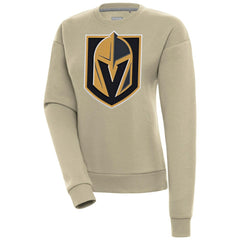NHL Khaki Vegas Golden Knights Antigua Women's Victory Pullover Sweatshirt