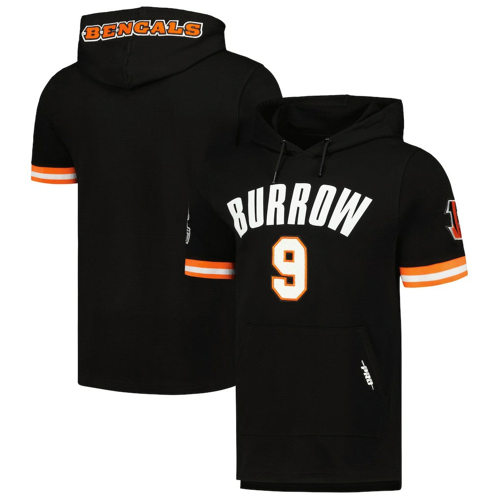 Joe Burrow  Pro Standard Player Name & Number Hoodie T-Shirt - Cincinnati Bengals