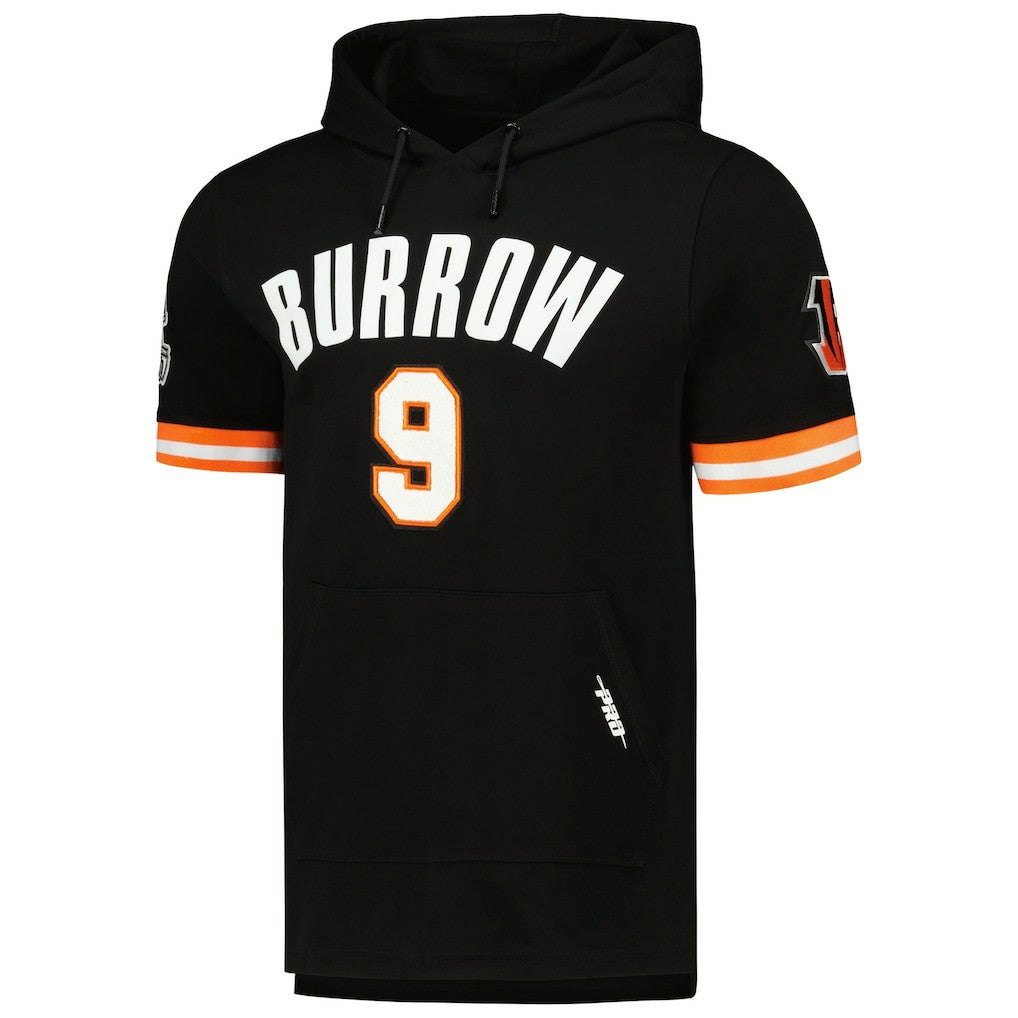 Joe Burrow  Pro Standard Player Name & Number Hoodie T-Shirt - Cincinnati Bengals