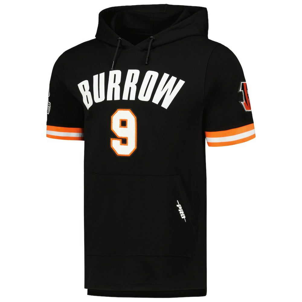 Joe Burrow  Pro Standard Player Name & Number Hoodie T-Shirt - Cincinnati Bengals