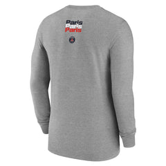 Paris Saint-Germain Legend Long Sleeve T-Shirt - Nike Heather Gray