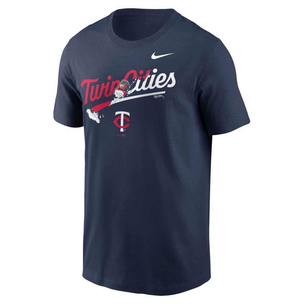 MLB Minnesota Twins Nike Twin Cities Snow Hometown T-Shirt