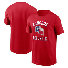 MLB Texas Rangers Nike Lone Star Flag Hometown T-Shirt