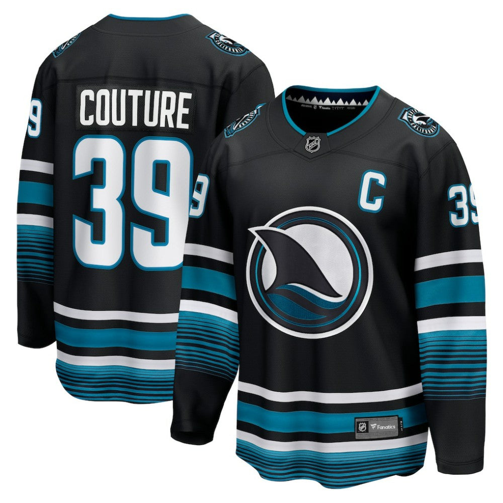 NHL Black Logan Couture San Jose Sharks Fanatics Breakaway Jersey