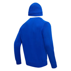 Pro Standard Crewneck Pullover Sweater & Cuffed Knit Hat Box Gift Set - Buffalo Bills
