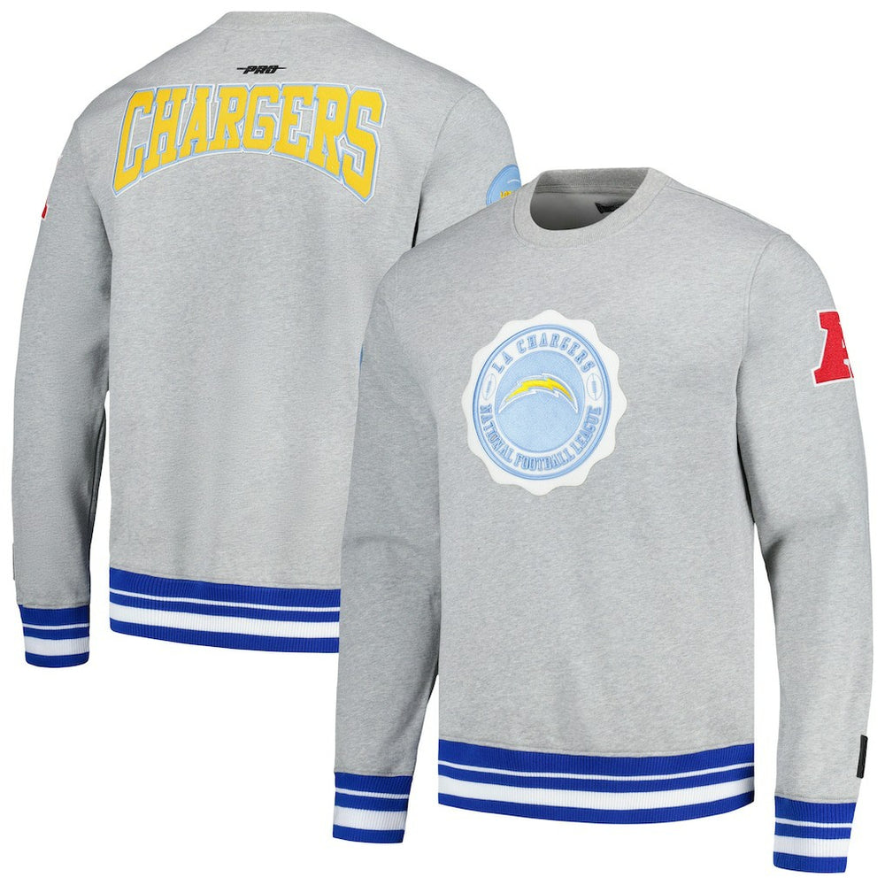 Pro Standard Crest Emblem Pullover Sweatshirt - Los Angeles Chargers