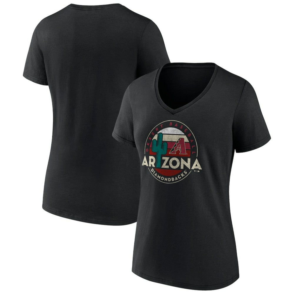 MLB Arizona Diamondbacks Women's Hometown Desert Baseball V-Neck T-Shirt