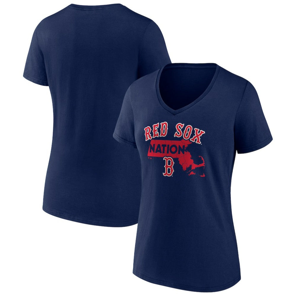 MLB Boston Red Sox Women's Hometown Nation V-Neck T-Shirt