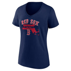 MLB Boston Red Sox Women's Hometown Nation V-Neck T-Shirt