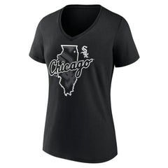 MLB Chicago White Sox Women's Hometown Sox State V-Neck T-Shirt