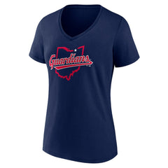 MLB Cleveland Guardians Women's Hometown State Guard V-Neck T-Shirt