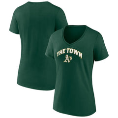 MLB Athletics Women's Hometown Hella Good V-Neck T-Shirt