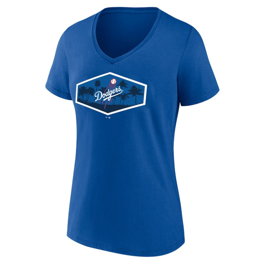 MLB Los Angeles Dodgers Women's Hometown Scoreboard V-Neck T-Shirt