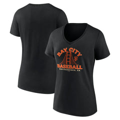 MLB San Francisco Giants Women's Hometown Bay City Baseball V-Neck T-Shirt