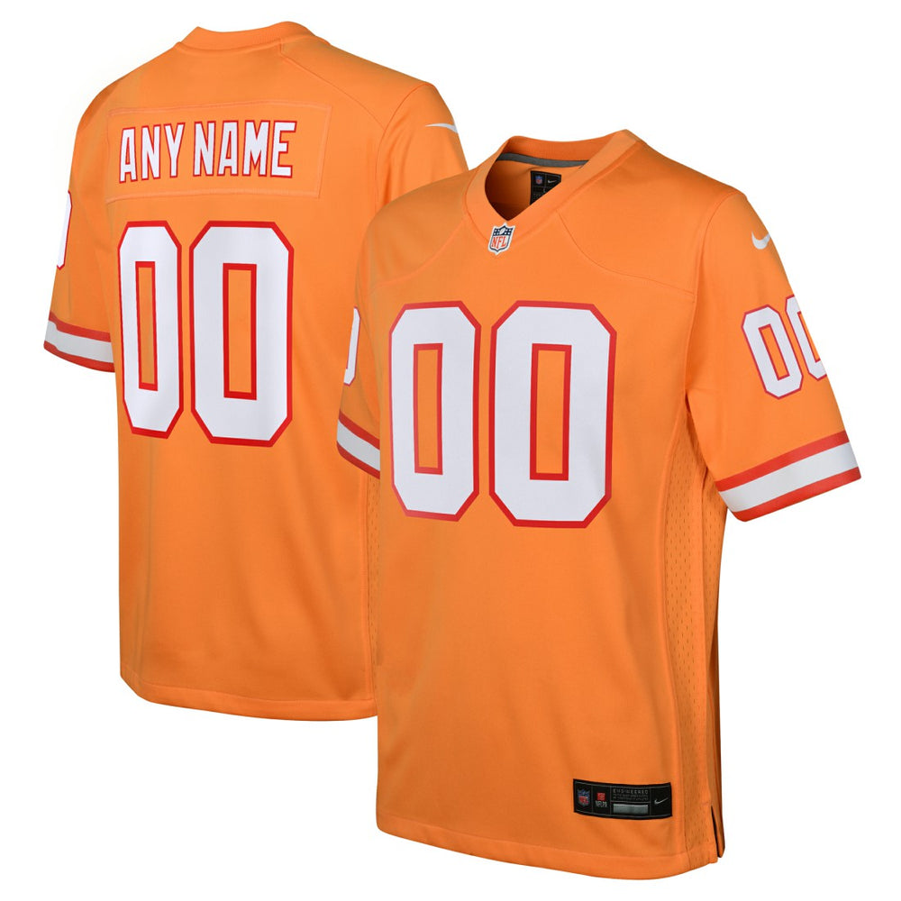 Youth Custom Throwback Game Jersey - Tampa Bay Buccaneers