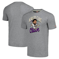 Chris Olave  Homage Unisex Caricature Player Tri-Blend T-Shirt - New Orleans Saints