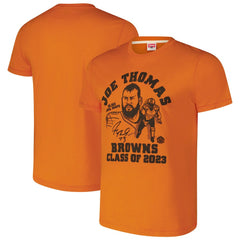 Joe Thomas  Homage Unisex Caricature Retired Player Tri-Blend T-Shirt - Cleveland Browns