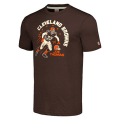 Joe Thomas  Homage Unisex Caricature Retired Player Tri-Blend T-Shirt - Cleveland Browns