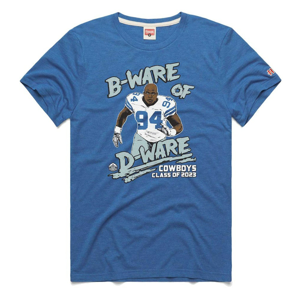 DeMarcus Ware  Homage Unisex Caricature Retired Player Tri-Blend T-Shirt - Dallas Cowboys