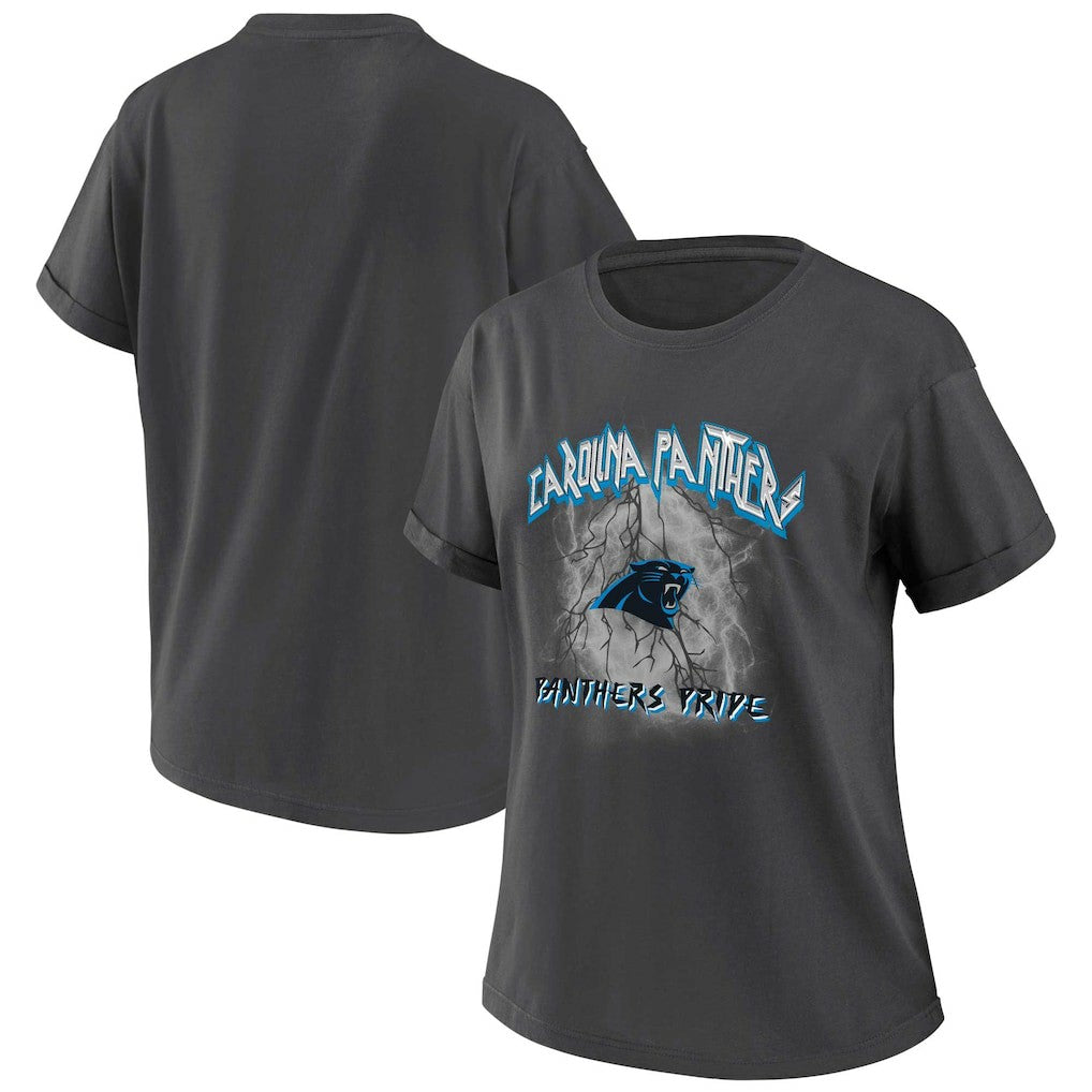 WEAR by Erin Andrews Women's Boyfriend T-Shirt - Carolina Panthers