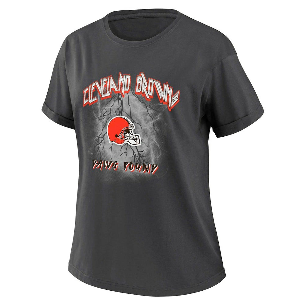 WEAR by Erin Andrews Women's Boyfriend T-Shirt - Cleveland Browns