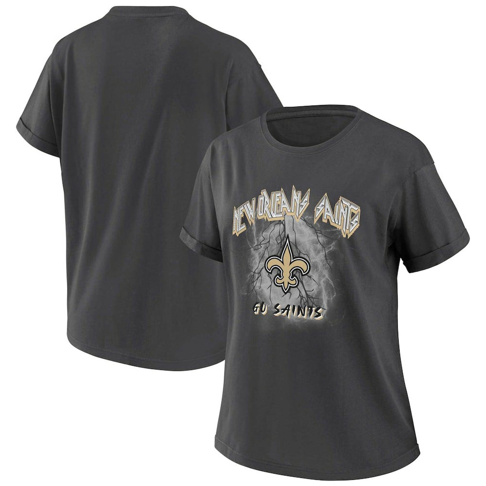 WEAR by Erin Andrews Women's Boyfriend T-Shirt - New Orleans Saints
