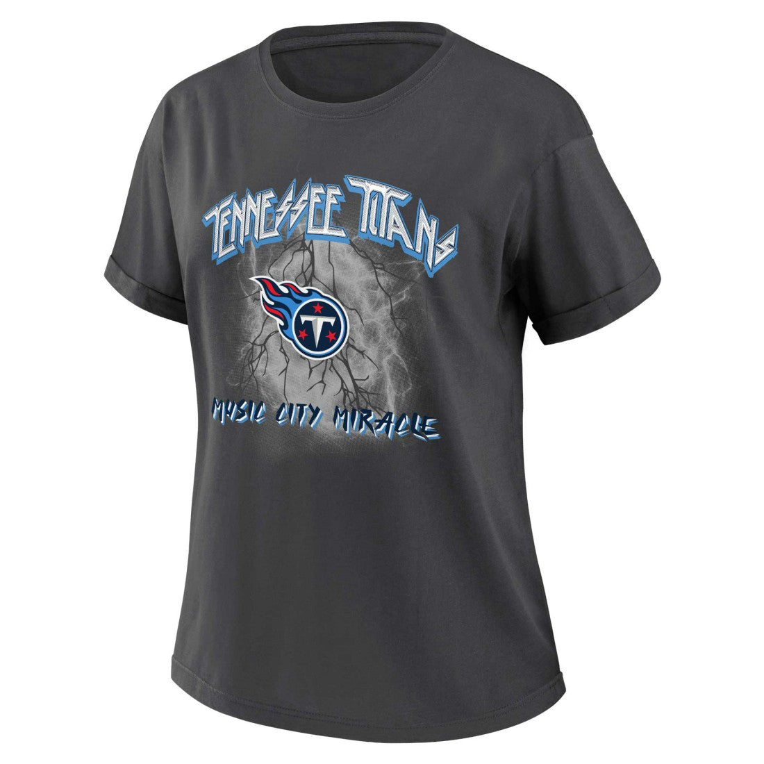 WEAR by Erin Andrews Women's Boyfriend T-Shirt - Tennessee Titans